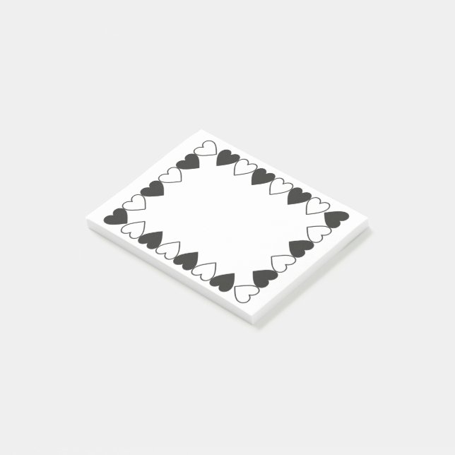 Bloco De Notas Corações (Inclinado)