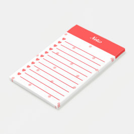 Bloco De Notas Corações