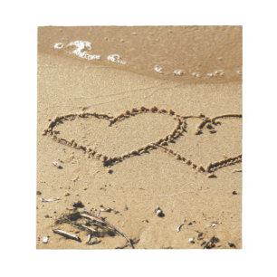 Bloco De Notas Corações amor personalizado aniversários