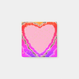 Bloco De Notas Corações cor-de-rosa, vermelho e púrpura e Petais 