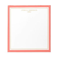 Coral Elegante Dourado Personalizado