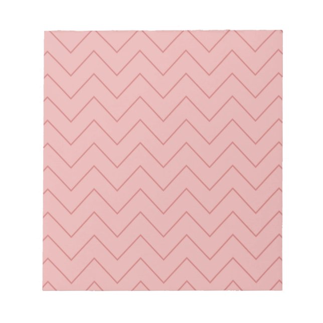 Bloco De Notas Coral Pink Chevron (Frente)