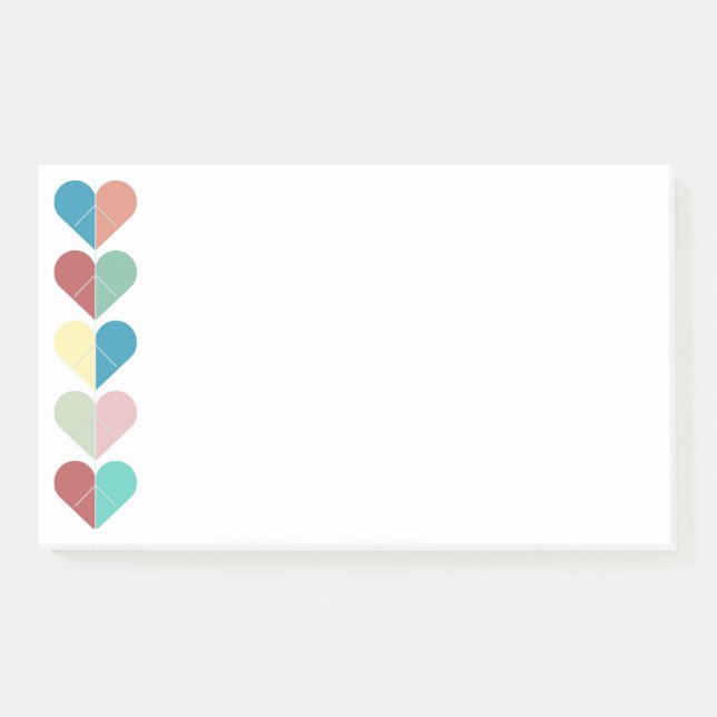 Bloco De Notas Cordas de Corações (Frente)