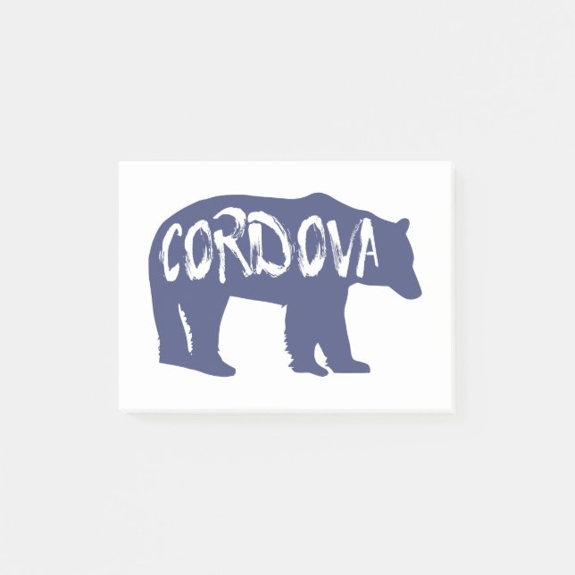 Bloco De Notas Cordova Alaska Bear (Frente)