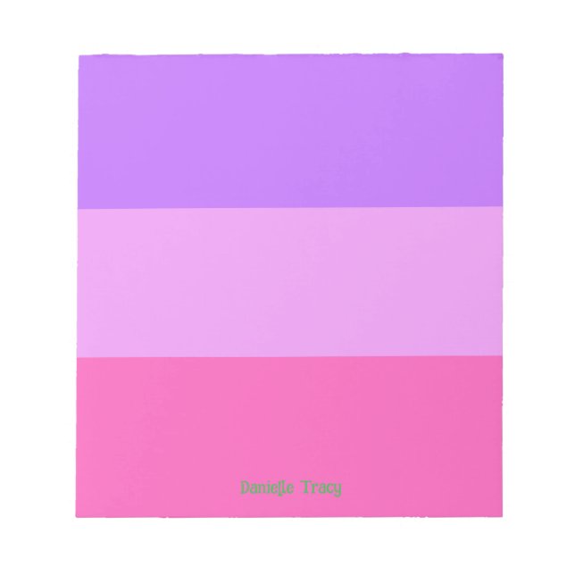 Bloco De Notas Cores Bonitas da Primavera Pastel Personalizadas  (Frente)