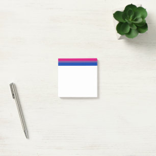 Bloco De Notas Cores da bandeira do orgulho bissexual SlipperyJoe