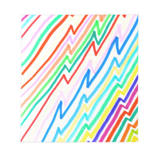 Bloco De Notas Cores da Linha Zig Zag