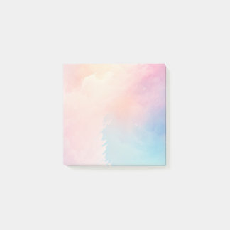 Bloco De Notas Cores d'água coloridas do Pastel notas de posto