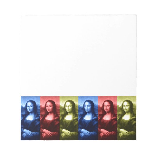 Bloco De Notas Cores Primárias da Mona Lisa (Frente)
