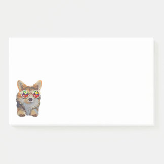 Bloco De Notas Corgi Groovy de sentimento