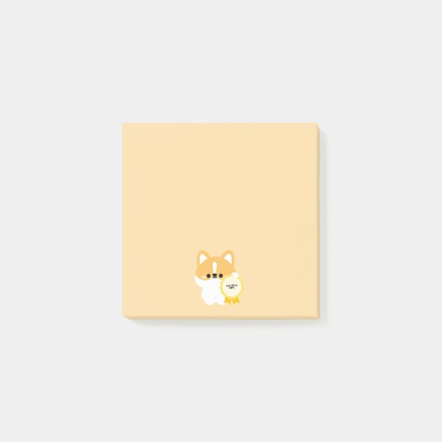 Bloco De Notas Corgi NPC Certificado (Frente)