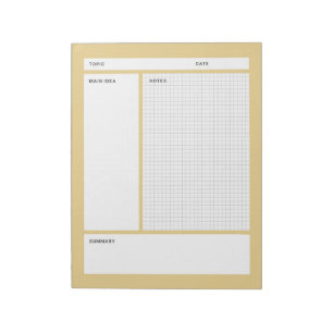 Bloco De Notas Cornell Notes (Graph)