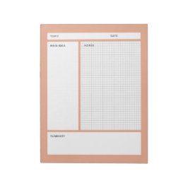 Bloco De Notas Cornell Notes (Graph)