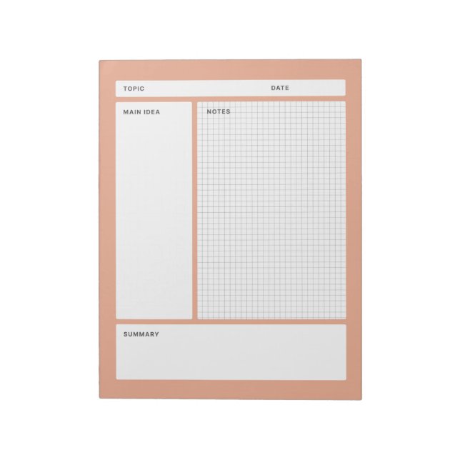 Bloco De Notas Cornell Notes (Graph) (Invertido)