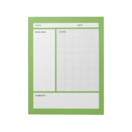 Bloco De Notas Cornell Notes (Graph)