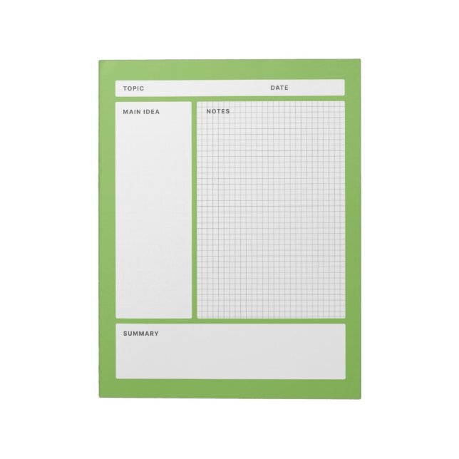 Bloco De Notas Cornell Notes (Graph) (Invertido)