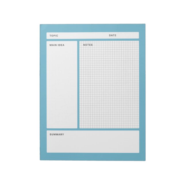 Bloco De Notas Cornell Notes (Graph) (Invertido)