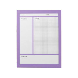 Bloco De Notas Cornell Notes (Graph)