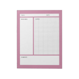 Bloco De Notas Cornell Notes (Graph)