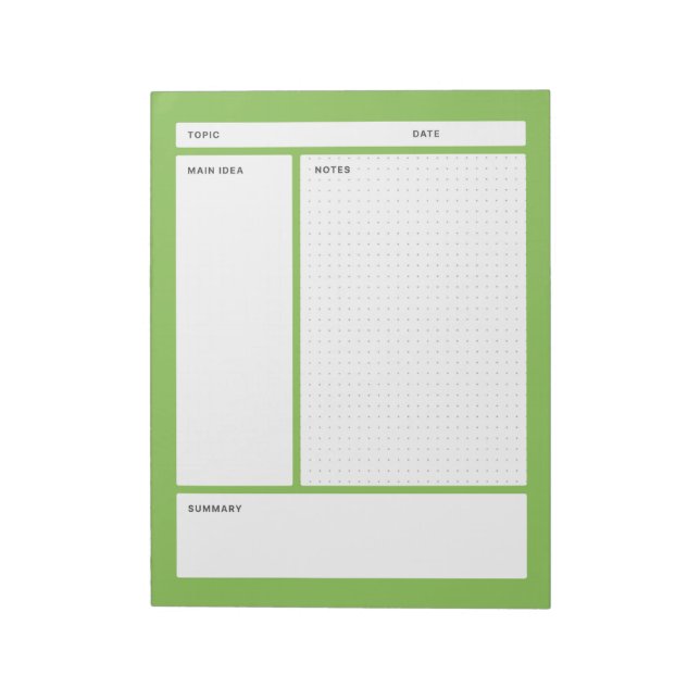 Bloco De Notas Cornell Notes (Ponto) (Invertido)