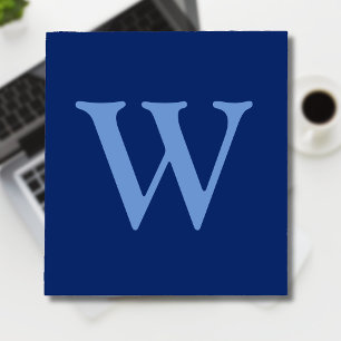 Bloco De Notas Cornflower Blue - Letra inicial   Azul-safira