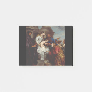Bloco De Notas Coroação de Santa Rosália por Anthony van Dyck