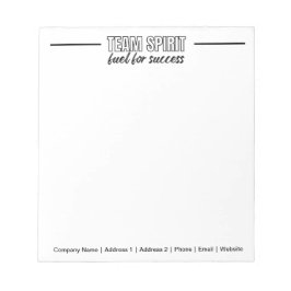 Bloco De Notas Corporação de Motivação Personalizada de Equipe