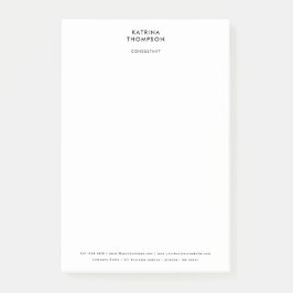 Bloco De Notas Corporação empresarial moderna e temporária minima