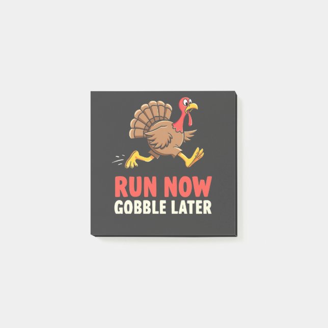 Bloco De Notas Correr Agora Gobble Depois da Maratona Turca (Frente)
