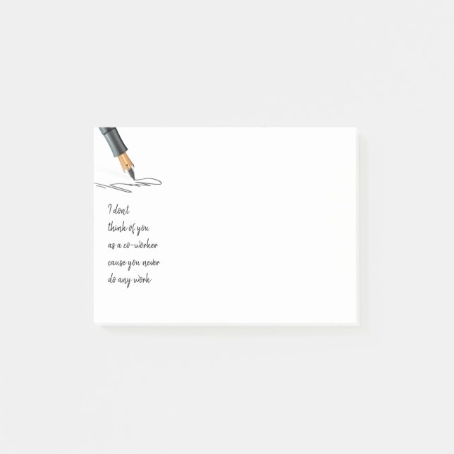 Bloco De Notas Cota de Trabalho Engraçada O Colaborador não Funci (Frente)