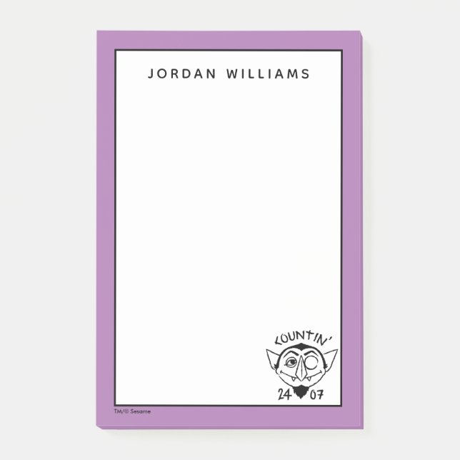 Bloco De Notas Count von Count Skate Logo - Countin' 24/7 (Frente)