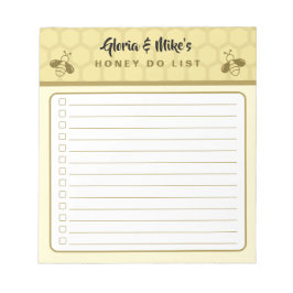 Bloco De Notas Couples Names Mini Honey Do List Notepad