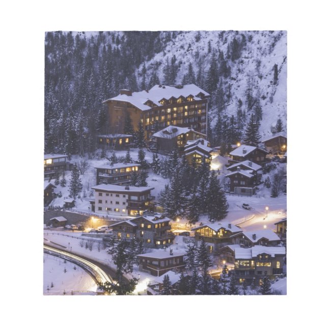 Bloco De Notas Courchevel Mountain Snow (Frente)