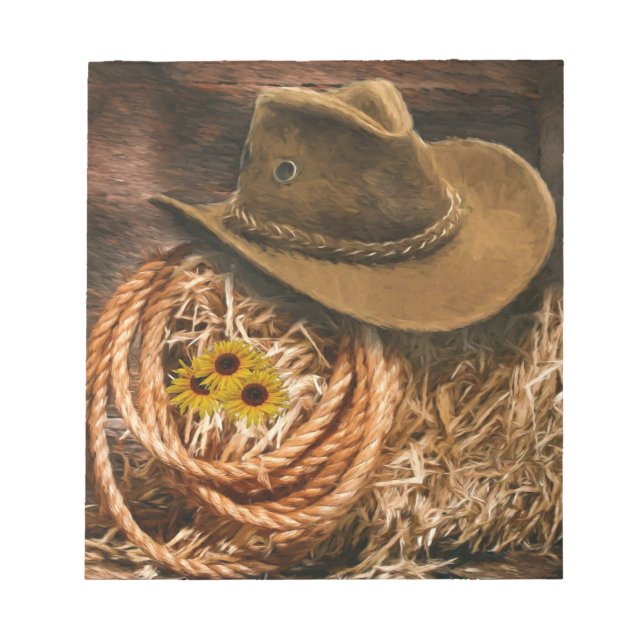 Bloco De Notas Cowboy Hat (Frente)