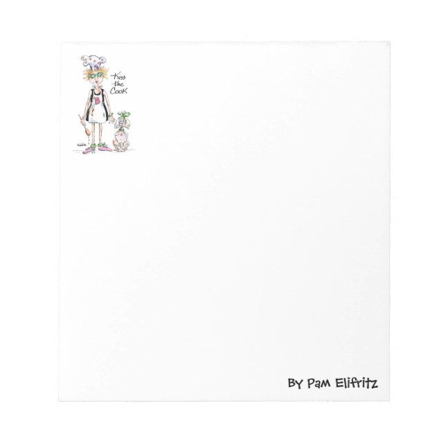 Bloco De Notas cozinheiro cansado esboçado e bagunçado precisa de (Frente)