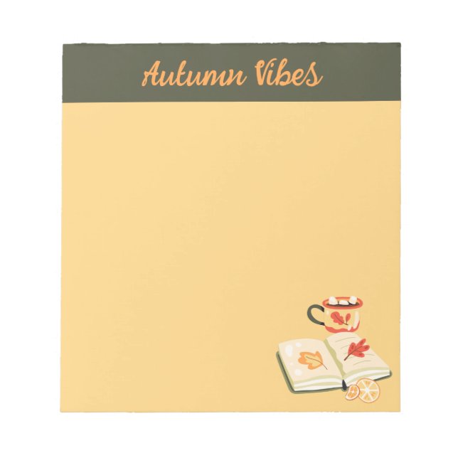Bloco De Notas Cozy Autumn Vibes (Frente)