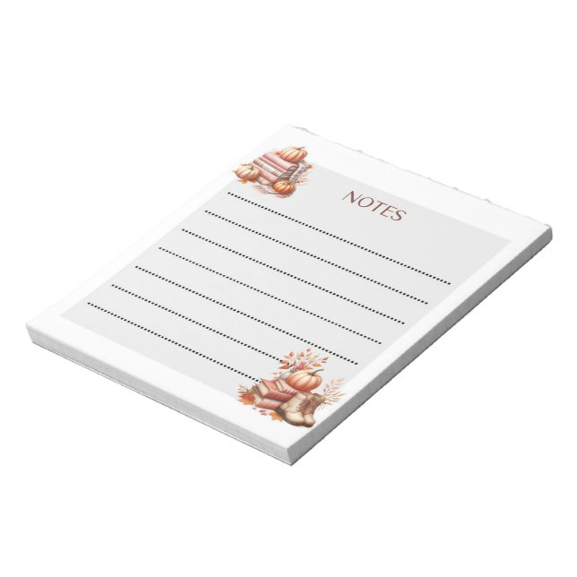 Bloco De Notas Cozy Scribbles Autumn (Invertido)