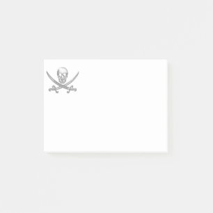 Bloco De Notas Crânio e espada pirata (TLAPD)