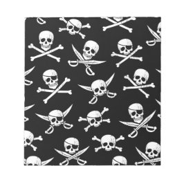 Bloco De Notas Crânio e ossos