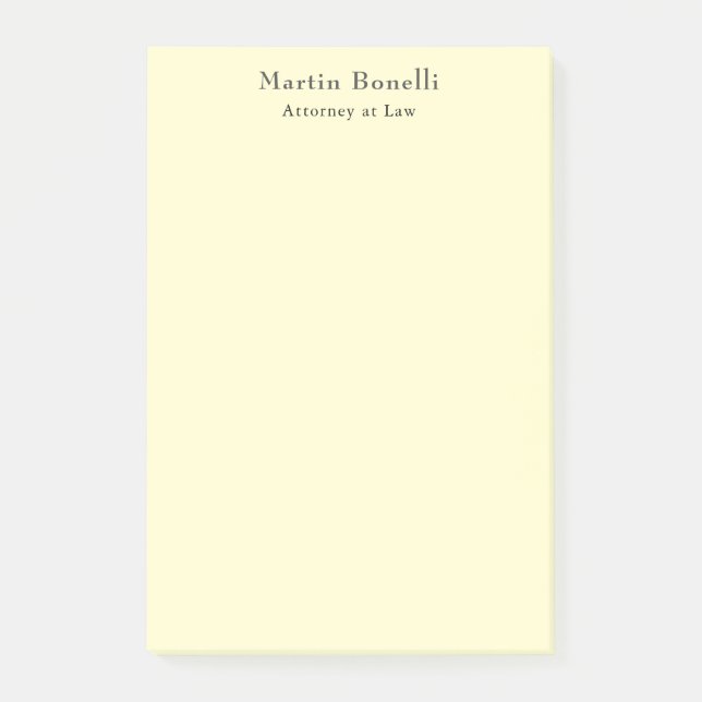 Bloco De Notas Cream Unique Classic Personalized Custom Own Name (Frente)