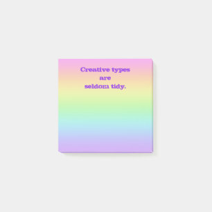 Bloco De Notas Creative Types Rainbow - Notas de Posto