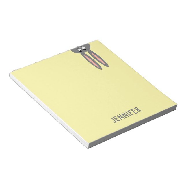 Bloco De Notas Crianças Amarelas Pastel Pastel Personalizadas de  (Inclinado)