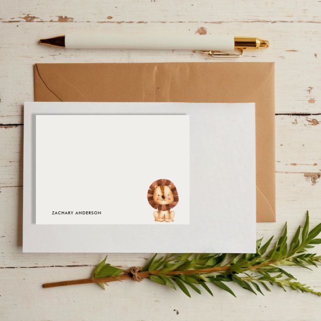 Bloco De Notas Crianças de Leão de Bebê, Cute, Minimizada Persona (Criador carregado)