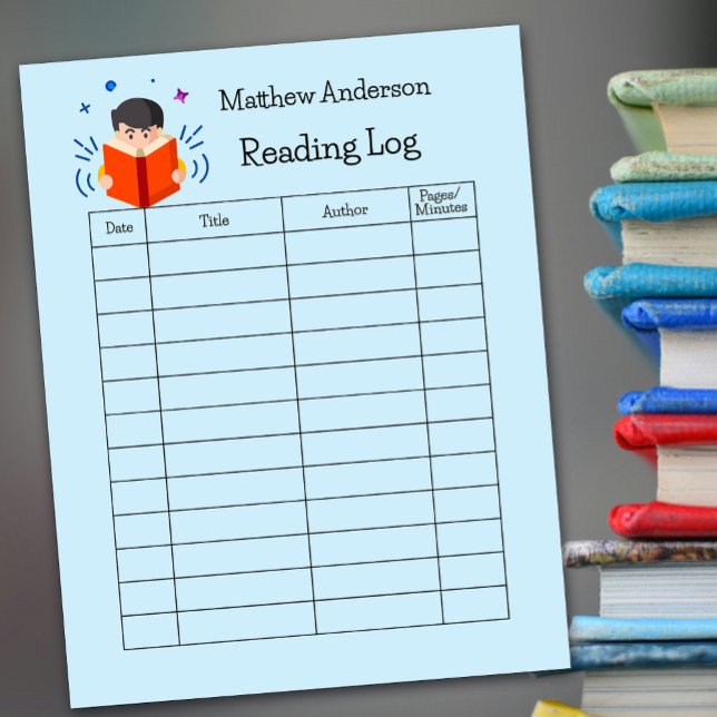 Bloco De Notas Crianças Lendo Livros de Leitura de Log de Casa (Criador carregado)