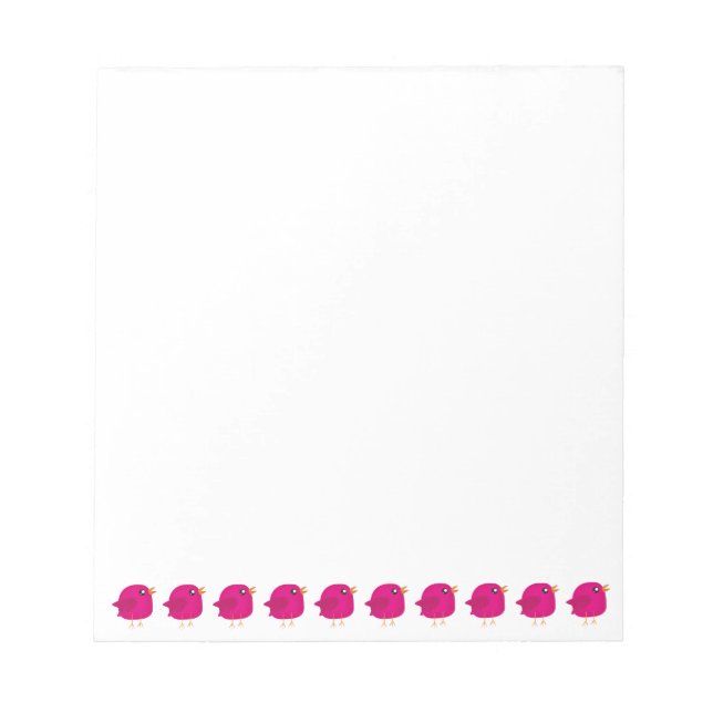 Bloco De Notas Crianças, passarinho fofo (Frente)