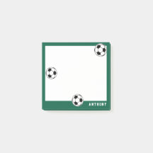 Crianças Personalizadas Verdes do Futebol de volta