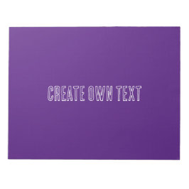 Bloco De Notas Criar texto próprio Royal Purple Background Studen