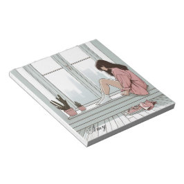 BLOCO DE NOTAS CRIATIVA GAROTA NOOTBOOK