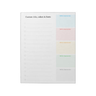 Bloco De Notas CRIE-O-SEU Personalizado faça o upload da sua list