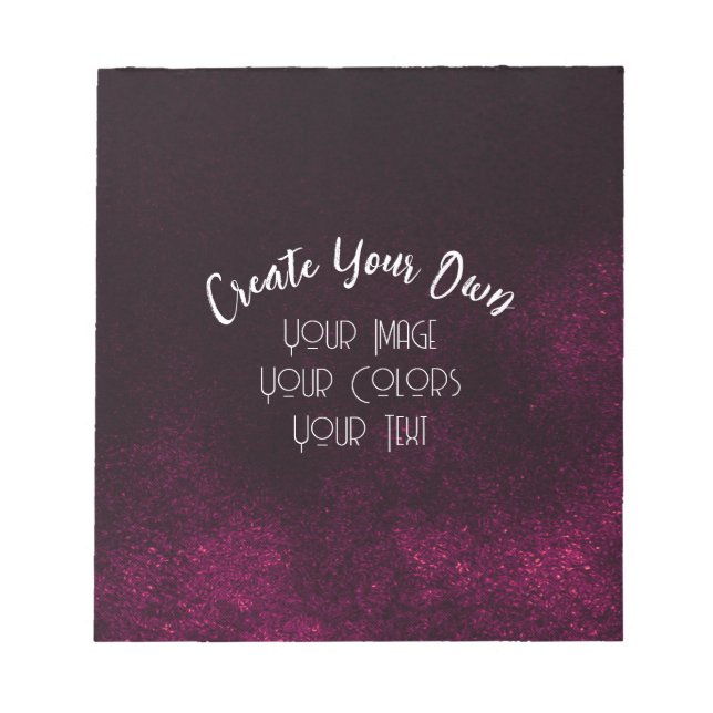 Bloco De Notas Crie o seu próprio personalizado (Frente)